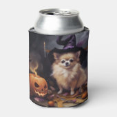 Rafraîchisseur Pour Canette Peur d'Halloween Citrouille de Poméranie (Can devant)