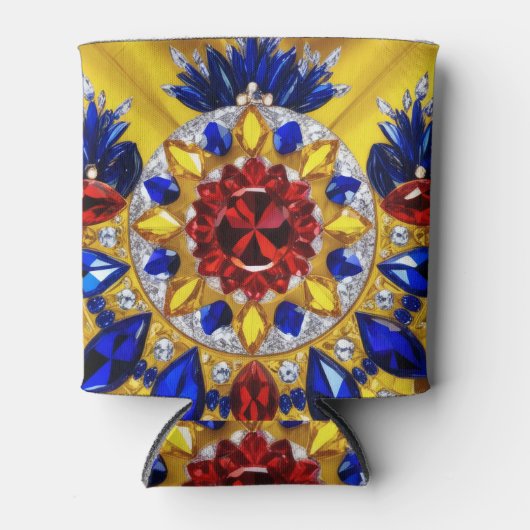 Rafraîchisseur Pour Canette Peut refroidir avec des couleurs roumaines design (Devant)