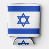 Rafraîchisseur Pour Canette Peut refroidir avec le drapeau d'Israël (Devant)