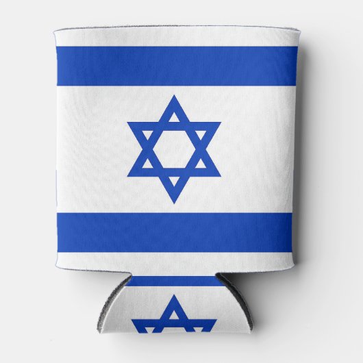 Rafraîchisseur Pour Canette Peut refroidir avec le drapeau d'Israël (Devant)