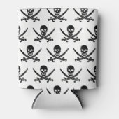 Rafraîchisseur Pour Canette Peut refroidir le crâne de pirate (Devant)