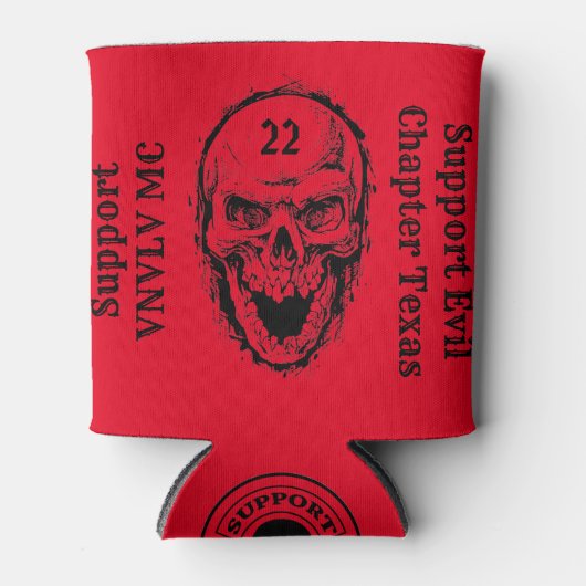 Rafraîchisseur Pour Canette Peut refroidir Skullified VNVLV MC Support! (Devant)