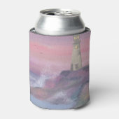 Rafraîchisseur Pour Canette Phare Côtier Bluff Avec Ciel Rose (Can devant)