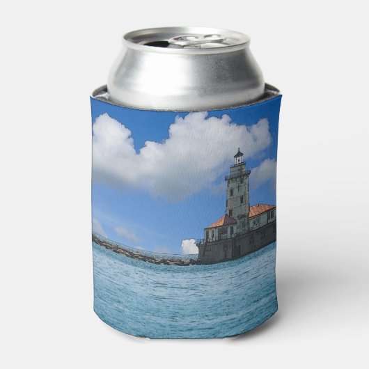 Rafraîchisseur Pour Canette Phare du port de Chicago (Can devant)