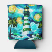 Rafraîchisseur Pour Canette Phare Tropical Palm Trees Côtier Nautique (Dos)