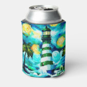 Rafraîchisseur Pour Canette Phare Tropical Palm Trees Côtier Nautique (Can Dos)