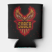Rafraîchisseur Pour Canette Phoenix rouge Sober (Devant)