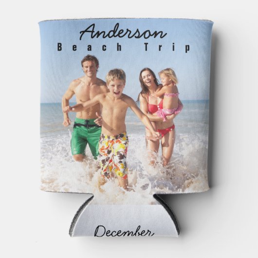 Rafraîchisseur Pour Canette Photo Beach Trip (Devant)