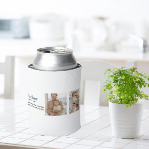 Rafraîchisseur Pour Canette Photo Collage moderne Happy Fête des pères Cadeau