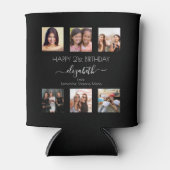 Rafraîchisseur Pour Canette Photo d'anniversaire collage noir blanc meilleurs  (Devant)