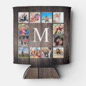 Rafraîchisseur Pour Canette Photo de Custom Collage Rustic Farmhouse Family (Devant)