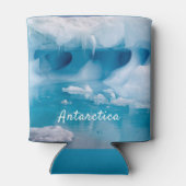 Rafraîchisseur Pour Canette Photo de l'iceberg Antarctique avec texte (Dos)