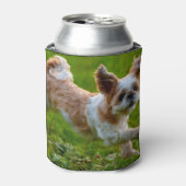 Rafraîchisseur Pour Canette Photo mignonne tournant Chien Shih Tzu (Can devant)