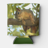 Rafraîchisseur Pour Canette Photo nature d'écureuil mignonne et curieuse (Devant)