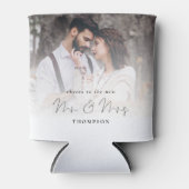 Rafraîchisseur Pour Canette Photo Overlay Cheers Newlweds Mr Mme Mariage (Devant)