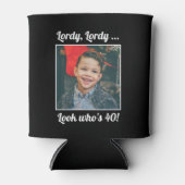 Rafraîchisseur Pour Canette Photo personnalisée Fun Cool 40e anniversaire (Devant)