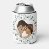 Rafraîchisseur Pour Canette Photo Personnalisée Mariage Eucalyptus Enregistrer (Can Dos)