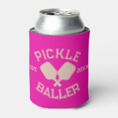 Rafraîchisseur Pour Canette Pickle Baller Pickleball Collegiate Typographie (Can devant)