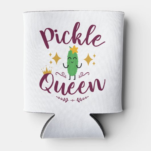 Rafraîchisseur Pour Canette Pickle Queen Pickles Lover Femmes Filles (Devant)