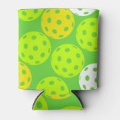 Rafraîchisseur Pour Canette Pickleball Anniversaire Soirée Sport Vert (Devant)