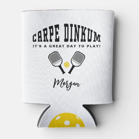 Rafraîchisseur Pour Canette Pickleball Carpe Dinkum Nom personnalisé Citation (Devant)