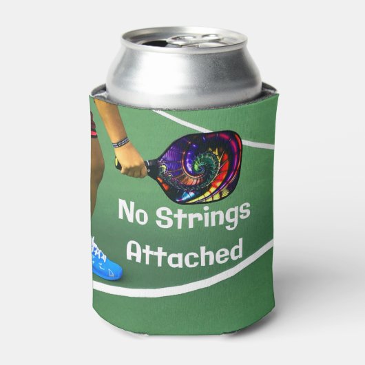 Rafraîchisseur Pour Canette Pickleball Funny No Strings Attaché (Can devant)