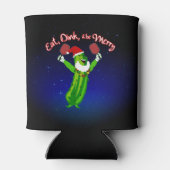 Rafraîchisseur Pour Canette Pickleball Noël Pickleball Santa Hat Pickle (Dos)