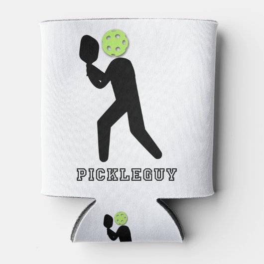 Rafraîchisseur Pour Canette Pickleguy pour les fans de pickleball (Devant)