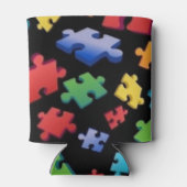 Rafraîchisseur Pour Canette Pièces de puzzle sensibilisation sur l'autisme (Dos)
