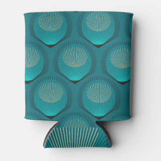 Rafraîchisseur Pour Canette Pierres Peacock Stylisées Carrelage bleu