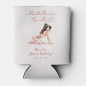 Rafraîchisseur Pour Canette Pilates roses modernes Princesse Anniversaire (Devant)