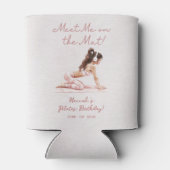 Rafraîchisseur Pour Canette Pilates roses modernes Princesse Anniversaire (Dos)