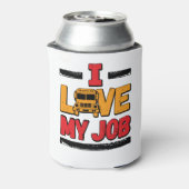 Rafraîchisseur Pour Canette Pilote De Bus Scolaire J'Aime Mon Travail (Can Dos)