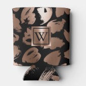 Rafraîchisseur Pour Canette Pinceau Abstrait noir et Rose (Dos)