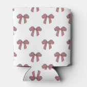 Rafraîchisseur Pour Canette Pink Bow Pattern Pastel Modern Party Accessory (Dos)