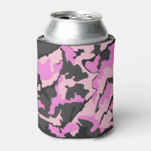 Pink Camo Can Cooler