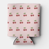Rafraîchisseur Pour Canette Pink Cherry Pattern Fresh Fruit Modern Party (Devant)