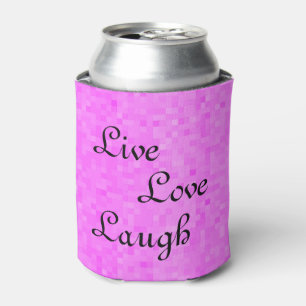 Rafraîchisseur Pour Canette Pink Live Love Rire Stubby Holder,