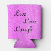 Rafraîchisseur Pour Canette Pink Live Love Rire Stubby Holder, (Dos)