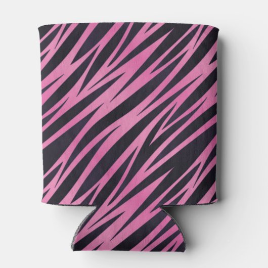 Rafraîchisseur Pour Canette Pink Zebra Stripe (Dos)