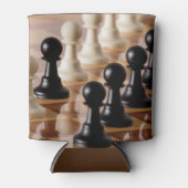 Rafraîchisseur Pour Canette Pions sur le tableau d'échecs (Devant)