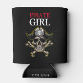 Rafraîchisseur Pour Canette PIRATE Anniversaire thème FILLE (Dos)