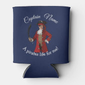 Rafraîchisseur Pour Canette Pirate bleu marine peut refroidir (Devant)
