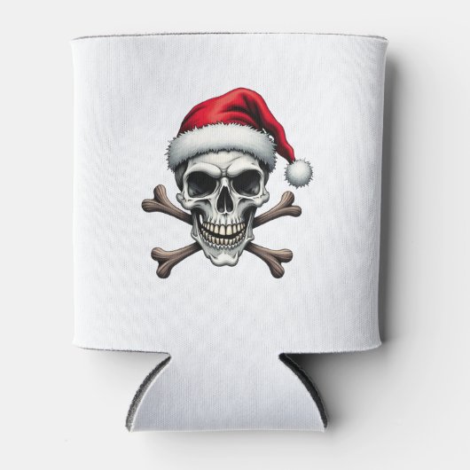 Rafraîchisseur Pour Canette Pirate Christmas Skull & Crossbones Santa Hat. Got (Devant)