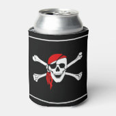 Rafraîchisseur Pour Canette Pirate Crâne personnalisé peut refroidir (Can devant)