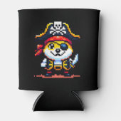 Rafraîchisseur Pour Canette Pirate de chien : 8 bits Crypto Adventure (Devant)
