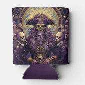 Rafraîchisseur Pour Canette Pirate de crâne pourpre (Dos)