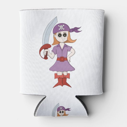 Rafraîchisseur Pour Canette Pirate Girl (Devant)