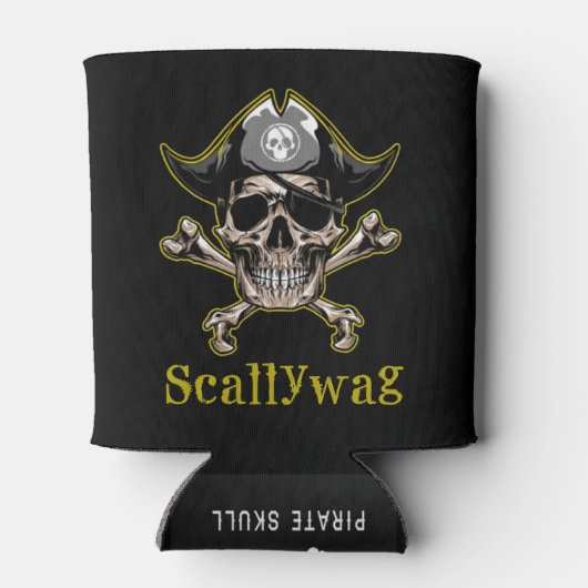 Rafraîchisseur Pour Canette PIRATE SKULS Crossbones (Dos)
