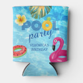 Rafraîchisseur Pour Canette Piscine Piscine Eau d'été Anniversaire (Devant)